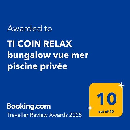 Ti Coin Relax Bungalow Vue Mer Piscine Privee Saint-Francois  Exterior foto